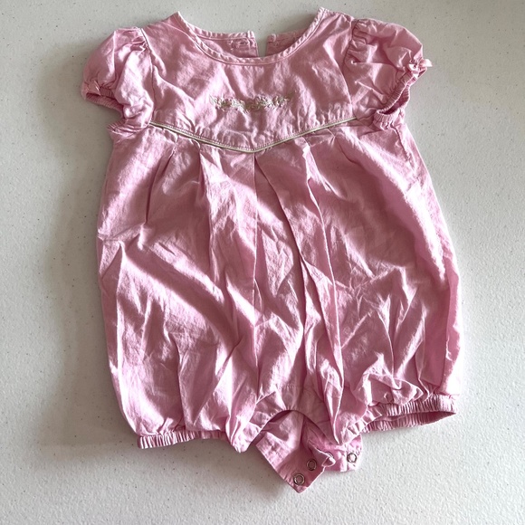 VINTAGE Bubbles. Cotton. Embroidered. Smocking. SUMMER 9-12M - Picture 12 of 16